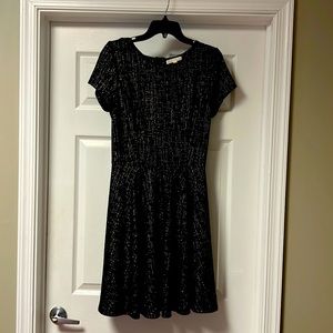Black and gold party dress